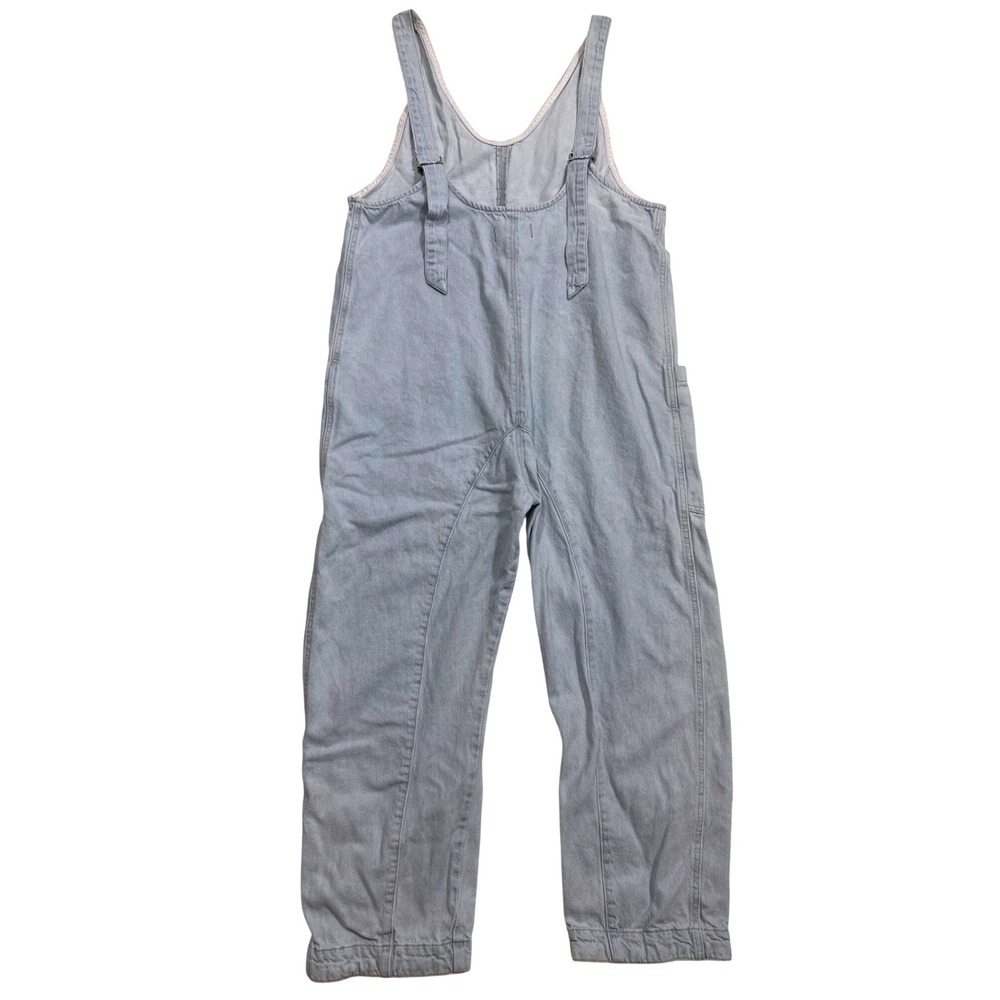 We The Free Free People Ziggy Denim Overalls Light Wash Blue Size M